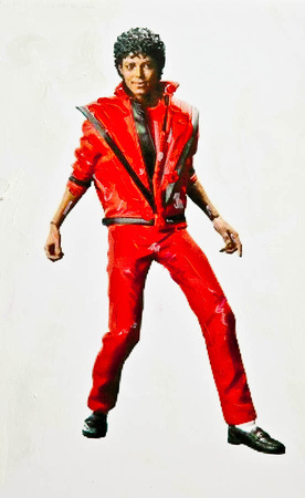 Michael Jackson in Red