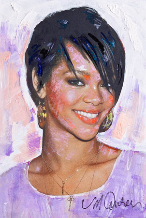 Rihanna in Purple